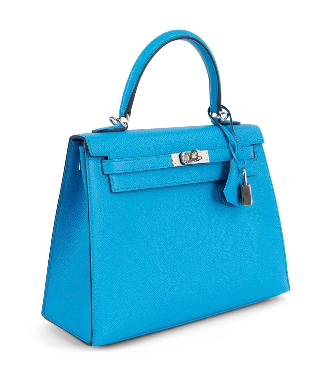 Hermès Kelly 25 Sellier Bleu Frida Epsom Leather With Palladium Hardware