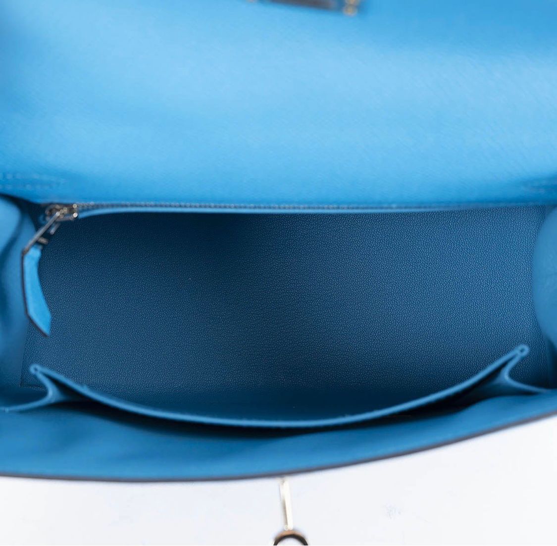 Hermès Kelly 25 Sellier Bleu Frida Epsom Leather With Palladium Hardware