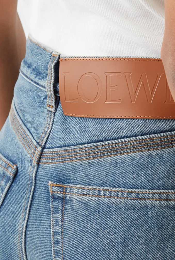 Loewe Anagram Cropped Denim Jeans Retail Size FR 34 - Retail Price 780€