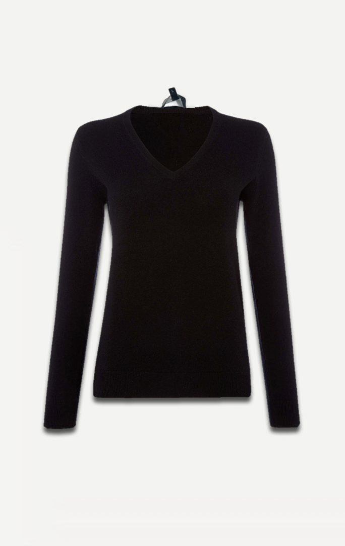 Gucci Wool Black V-neck Sweater Size Large Retail Price 700€