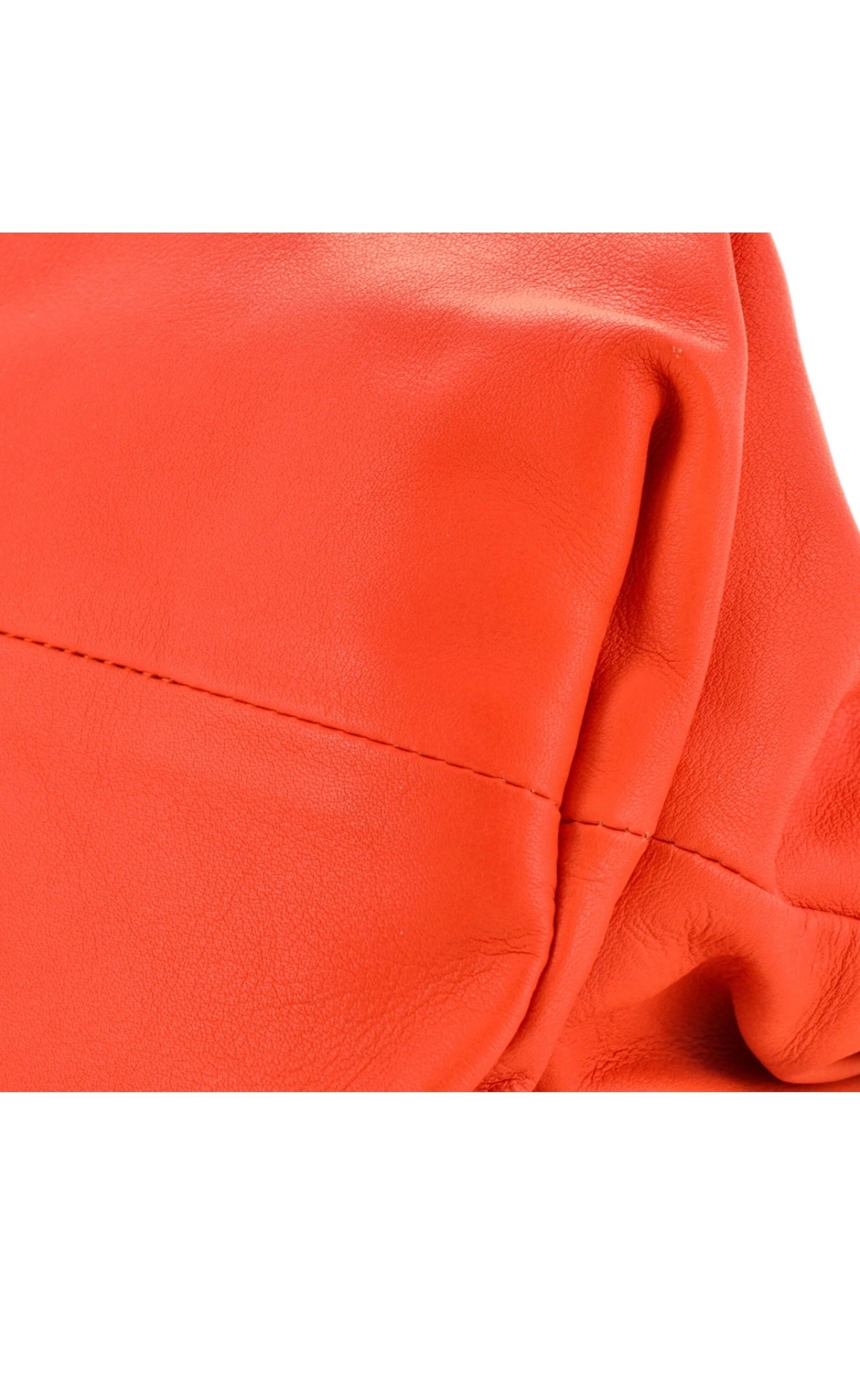 Bottega Veneta 'The Chain Pouch' In Orange With Gold Chain