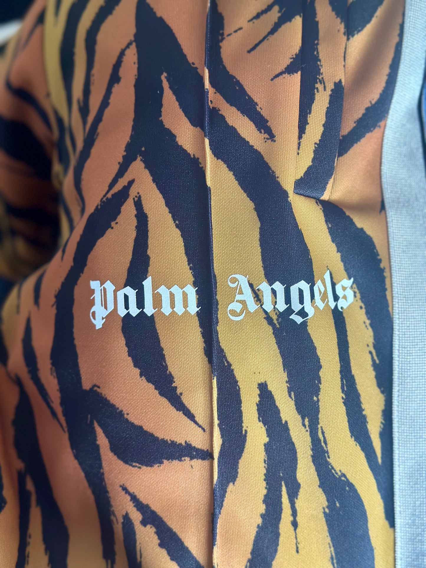 Palm Angels Tiger Motif Jogger Pants Size Small Burnt Orange Colour