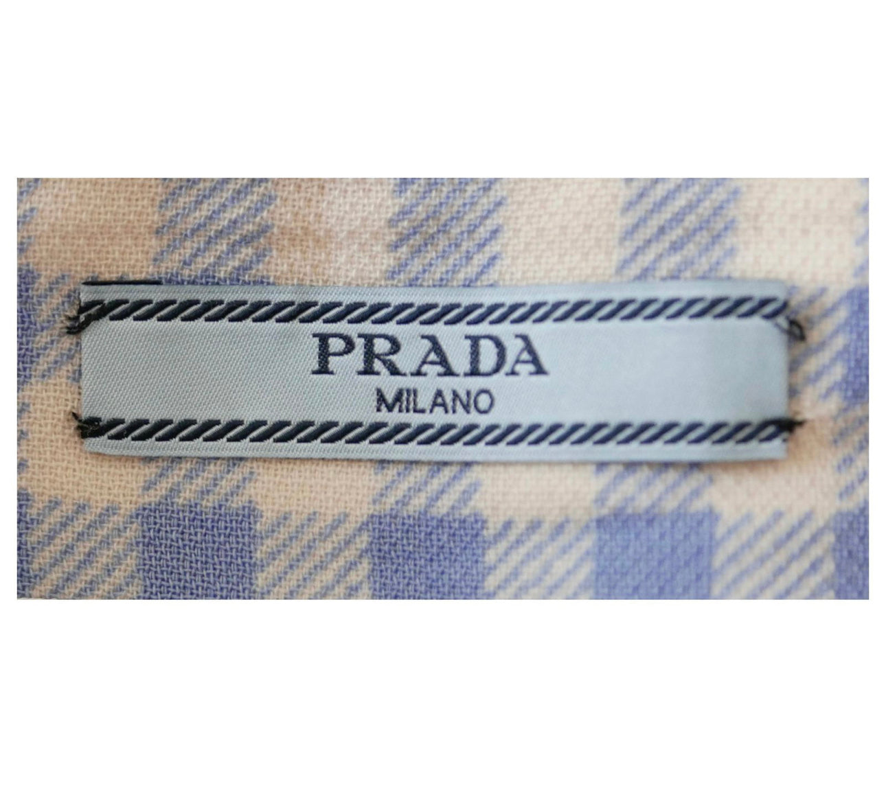 Prada Blue A/W13 Gingham Mini Checked Blue Skirt Size Italian 38