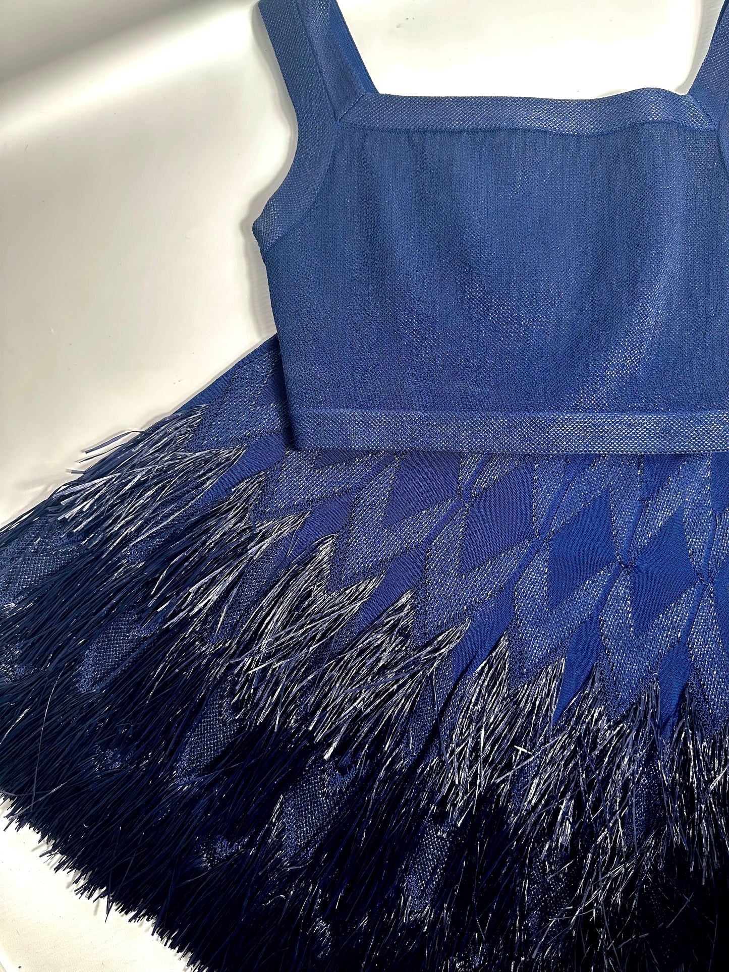 Alaïa Navy Skirt and Crop Top Set Size Small