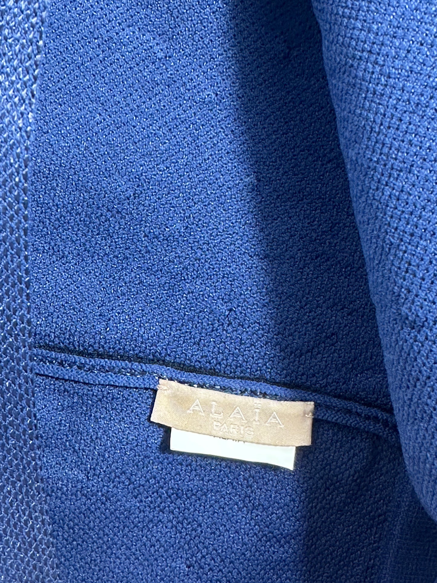 Alaïa Navy Skirt and Crop Top Set Size Small