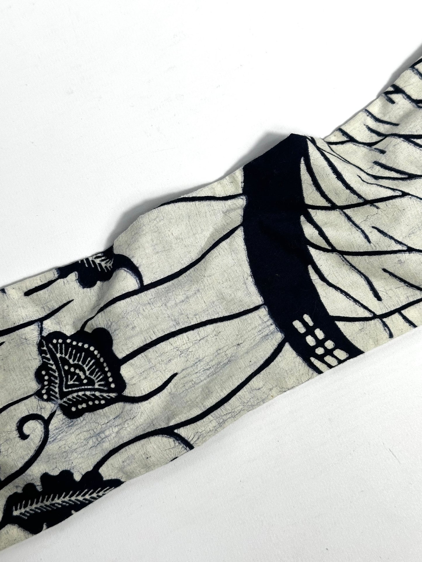 Christian Dior Navy Multi Use Reversible Toile DeJoy Printed Wired Headband/Belt With Dior Pattern