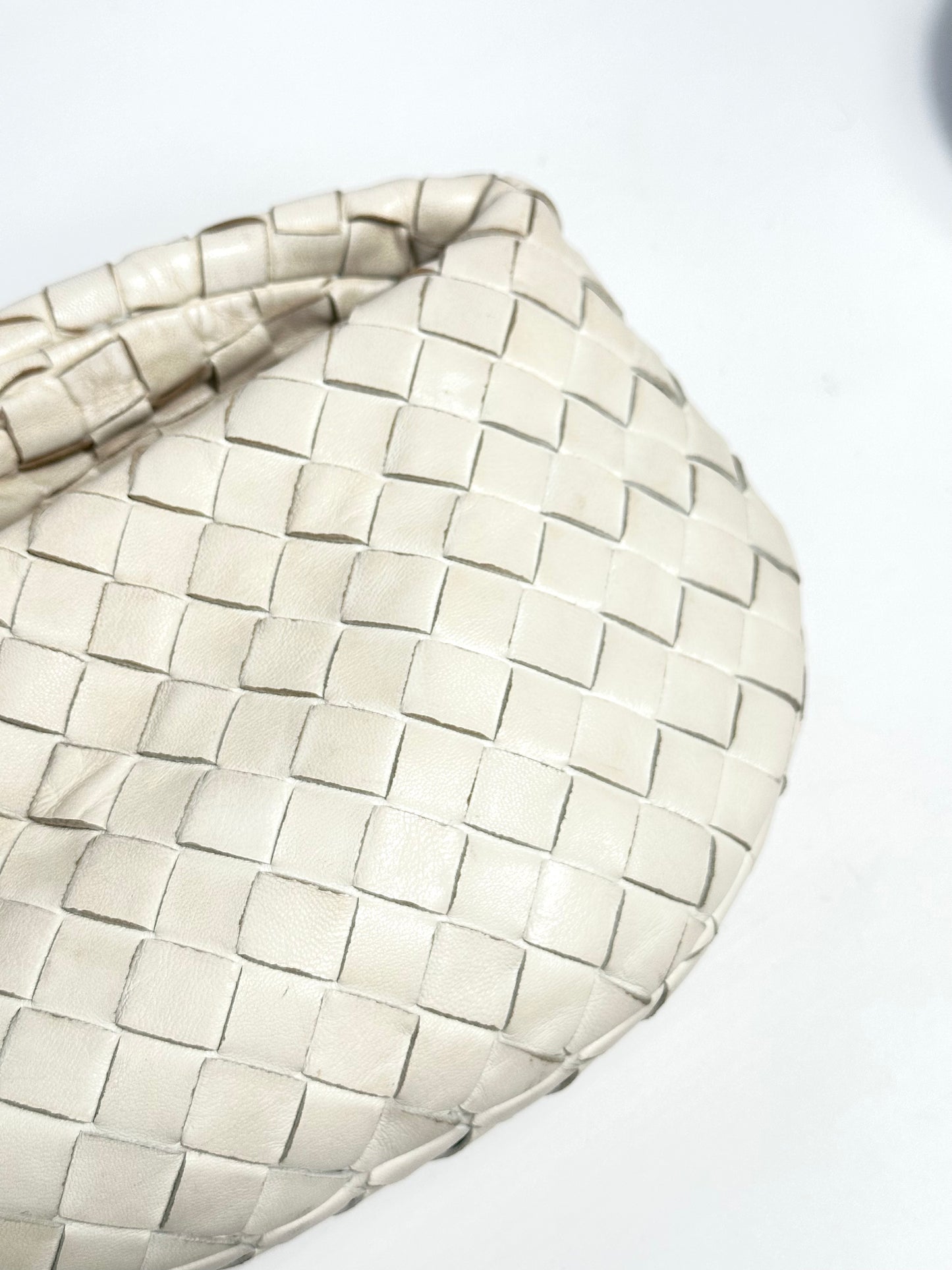 Bottega Veneta White 'Jodie' Bag In Leather RRP - 2,400€