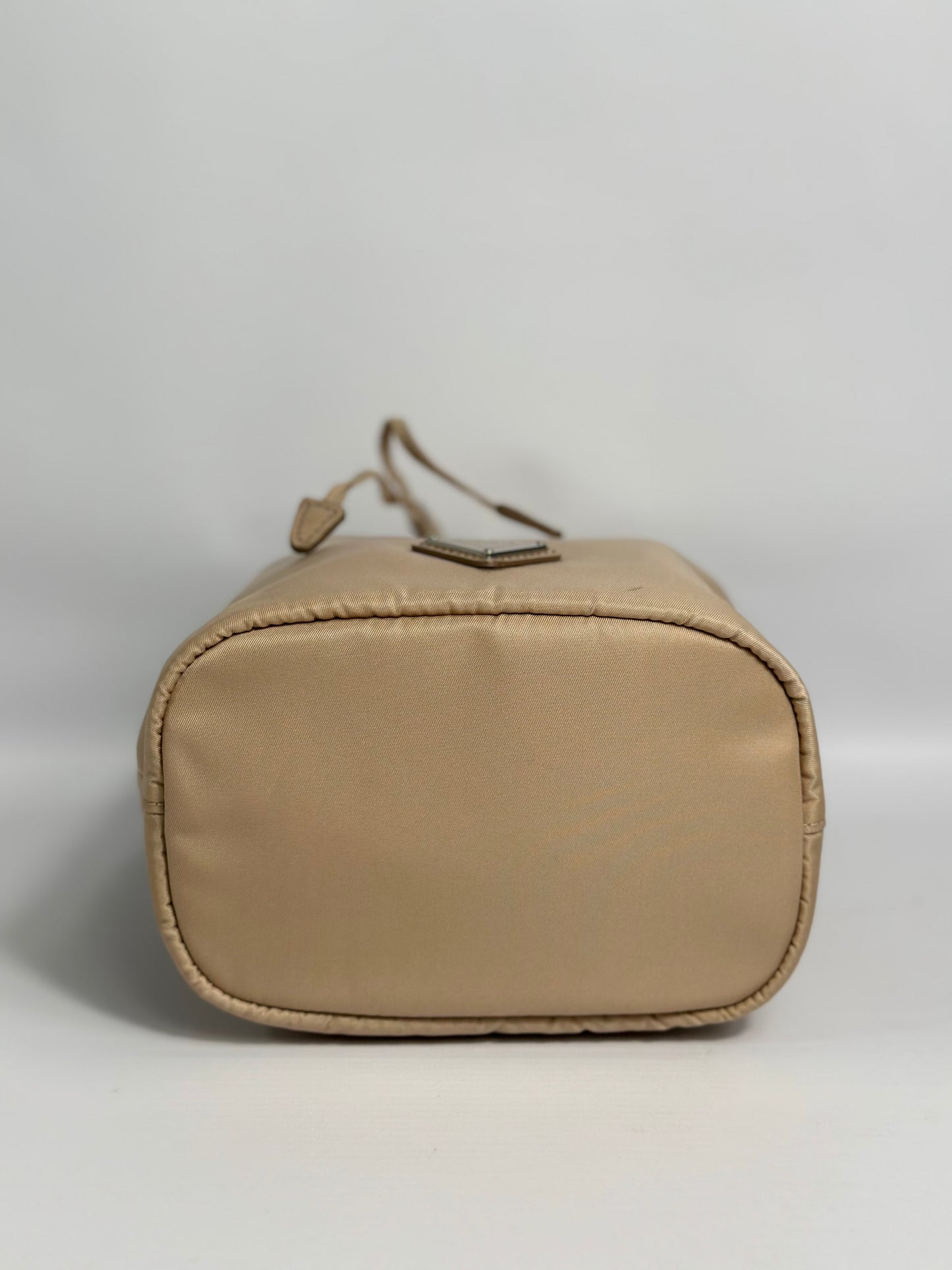 Prada Re-Nylon Desert Beige Bag With Silver Hardware Retail Price - 530€