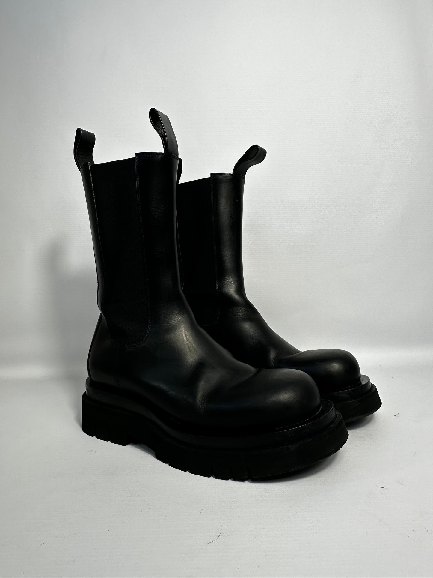 Bottega Veneta Beatle Black Leather Boots Leather 55mm Size 38 Retail Price - 1,200€