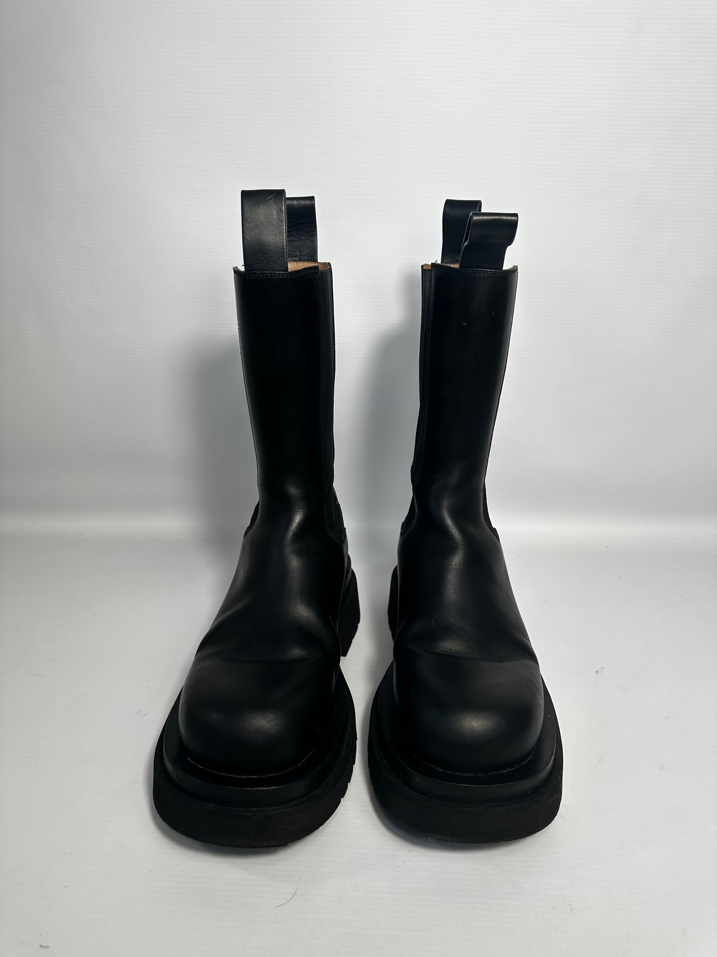 Bottega Veneta Beatle Black Leather Boots Leather 55mm Size 38 Retail Price - 1,200€