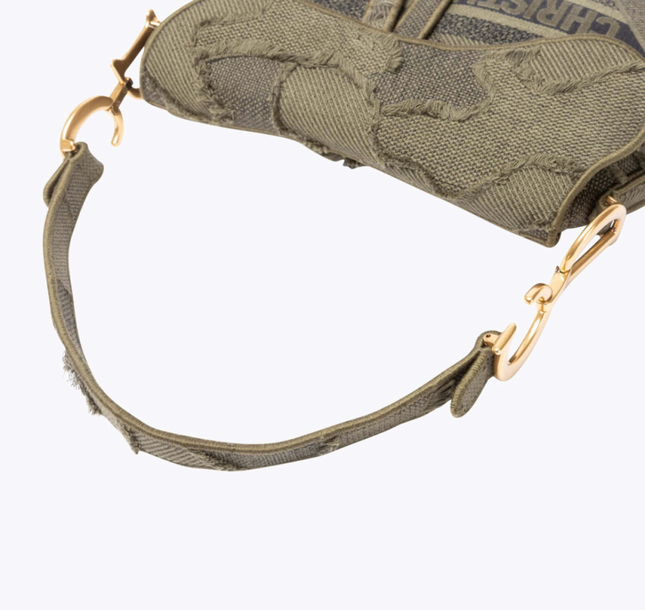 Dior Saddle Green 'Camouflage' Bag With Gold Hardware Retail Price - 3,800€