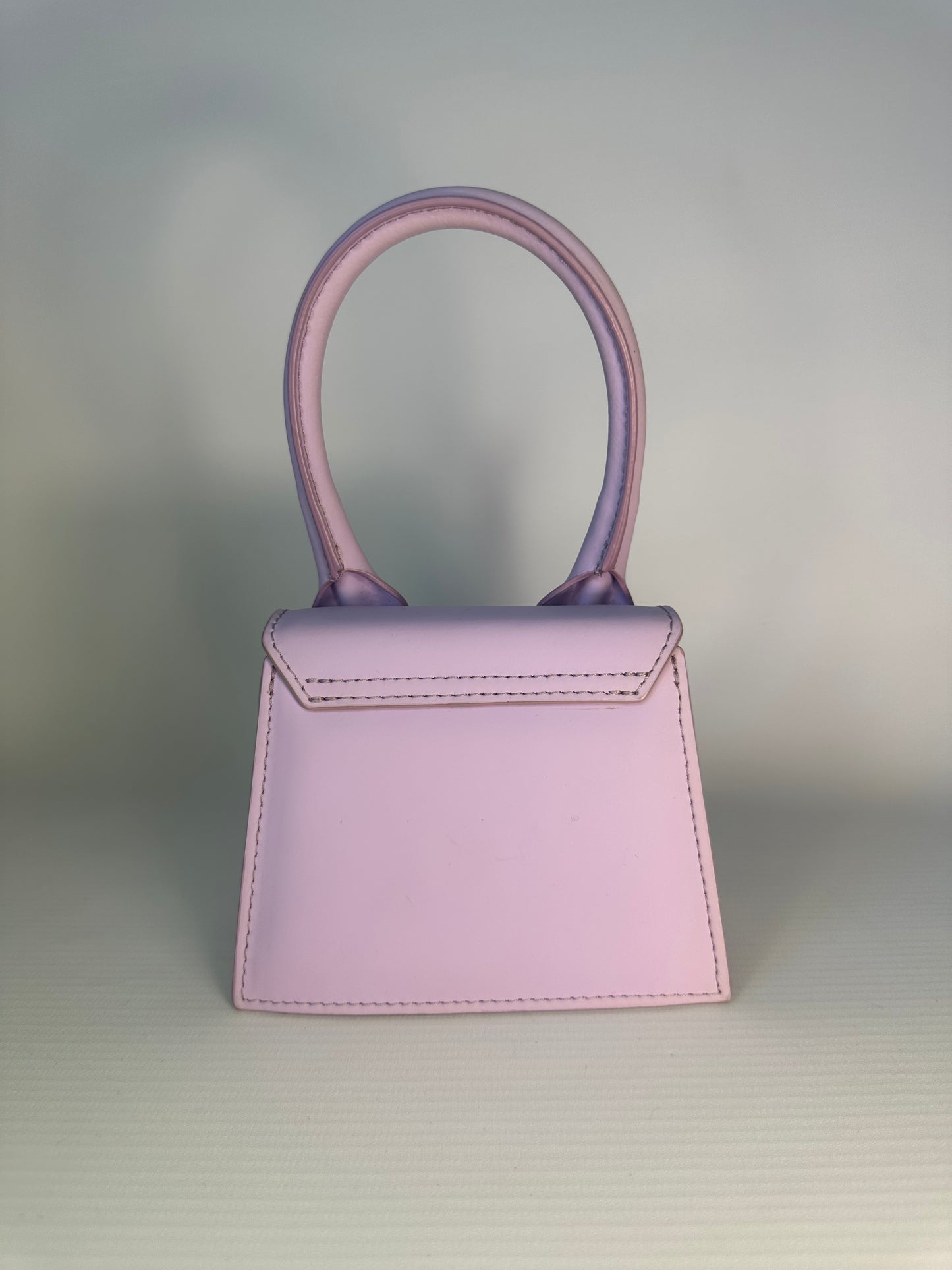 Jacquemues Lilac Leather Le Chiquito Bag Gold Hardware