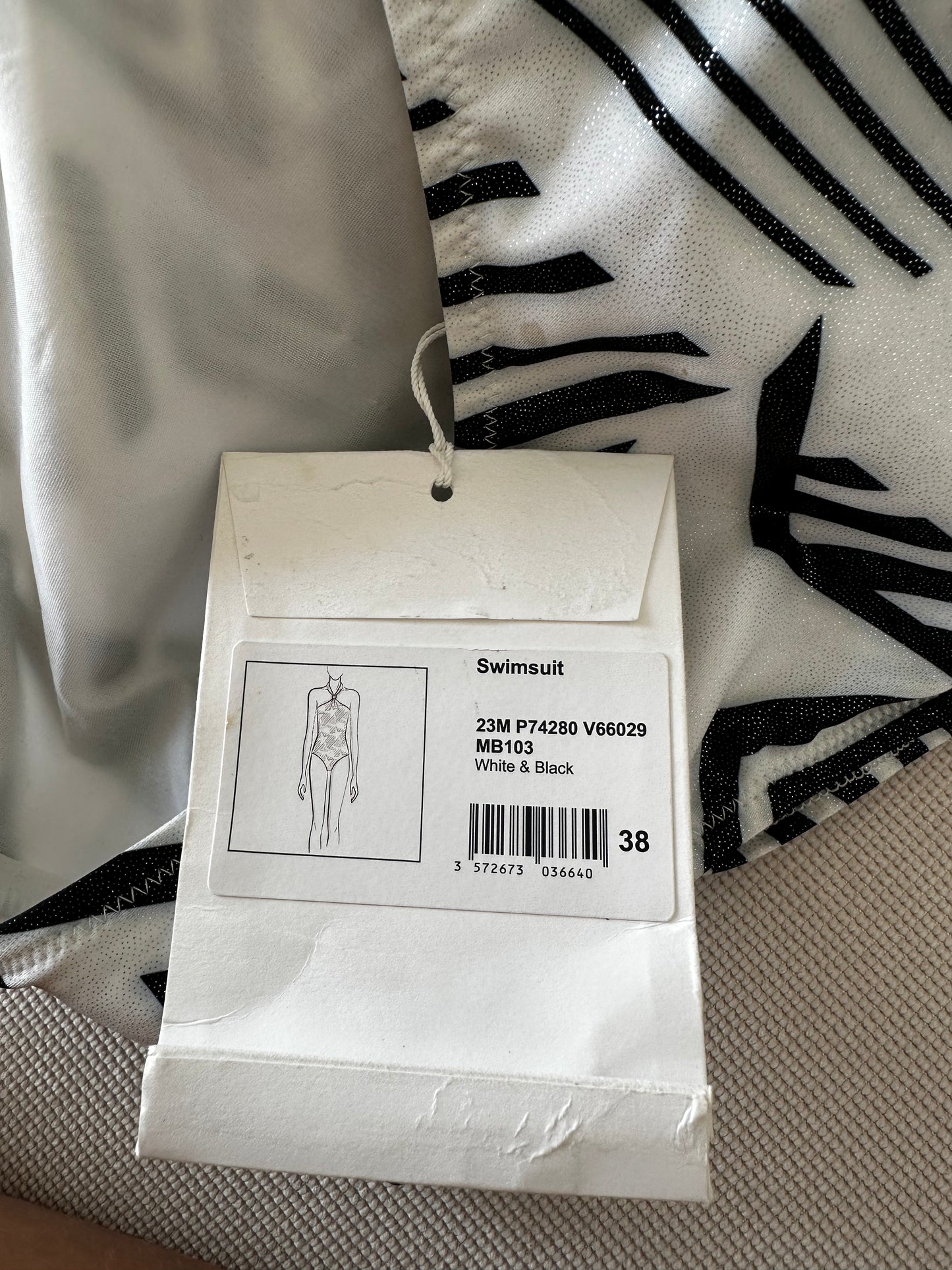 Chanel Coco Beach 2023 Swimsuit With Logo And Open Back Size M