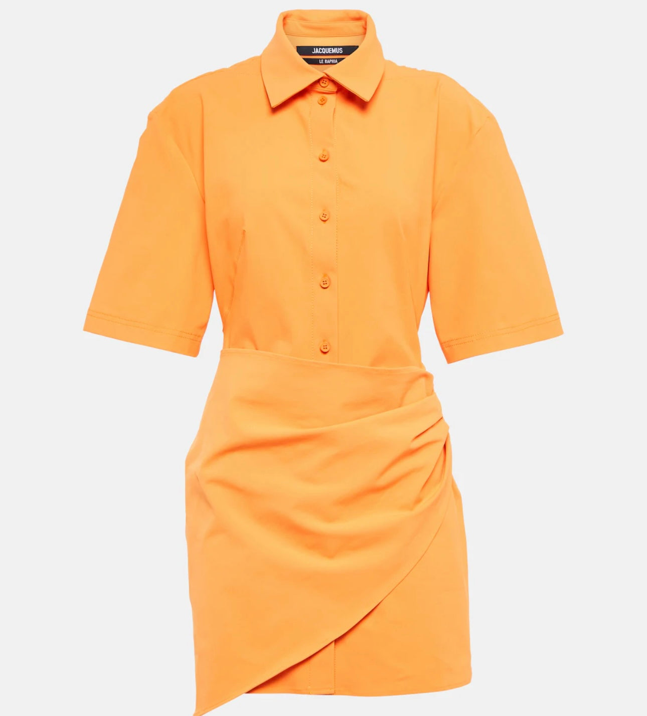 Jacquemus 'Le Raphia' Camisa Mid-Sleeve Mini Dress Size FR 36 (Small)