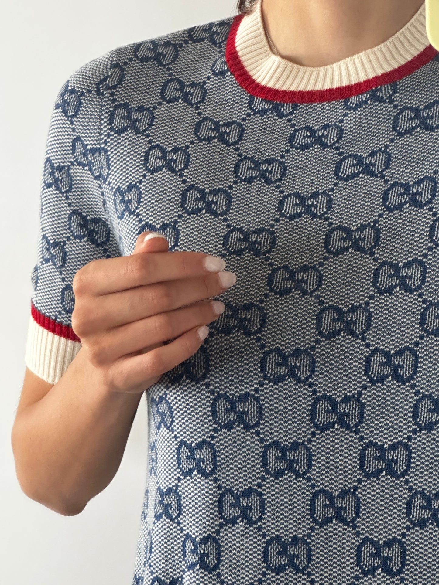 Gucci Wool Dress With Logo Pattern Size XS