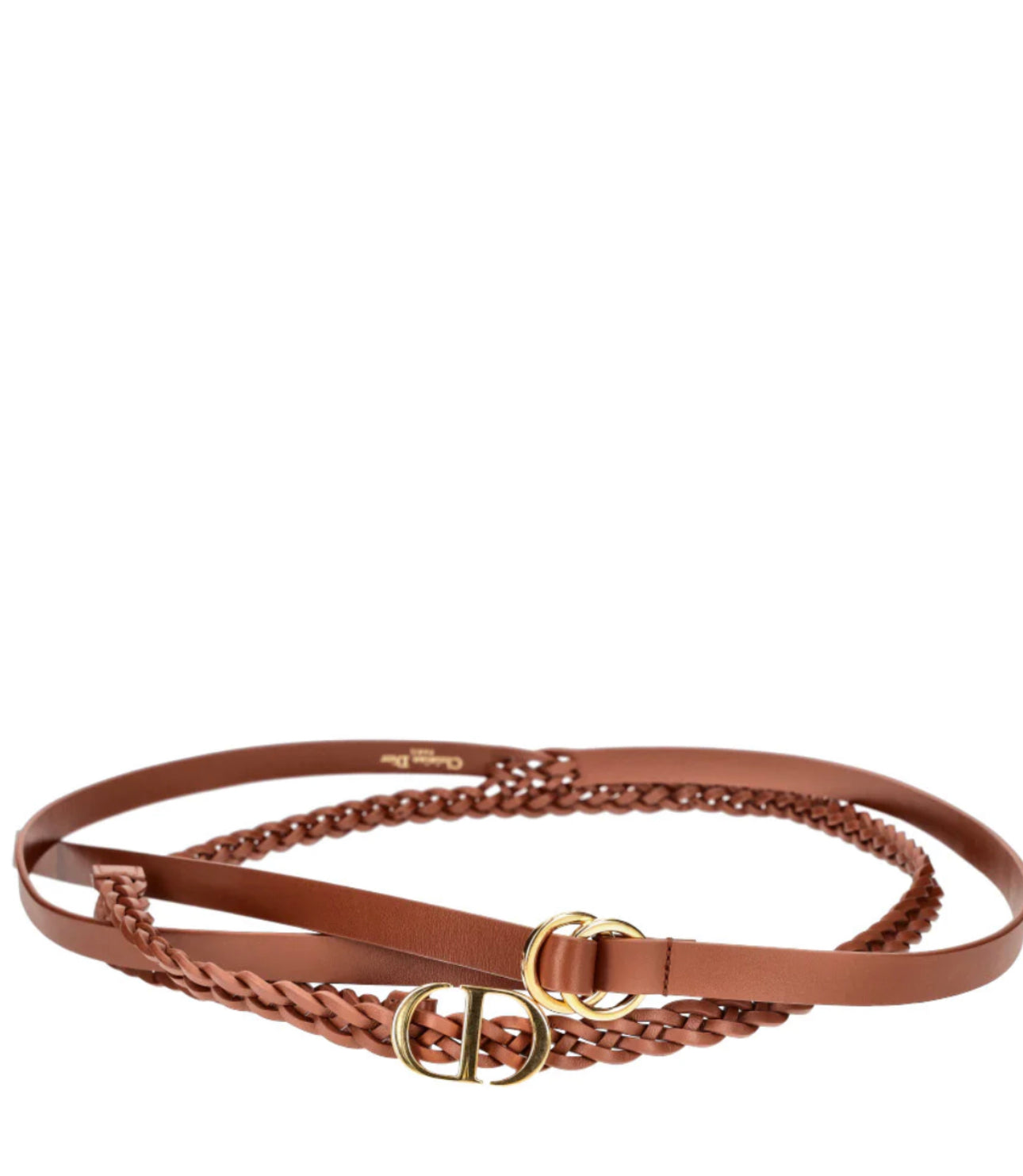 Dior Brown Belt With Logo Buckle