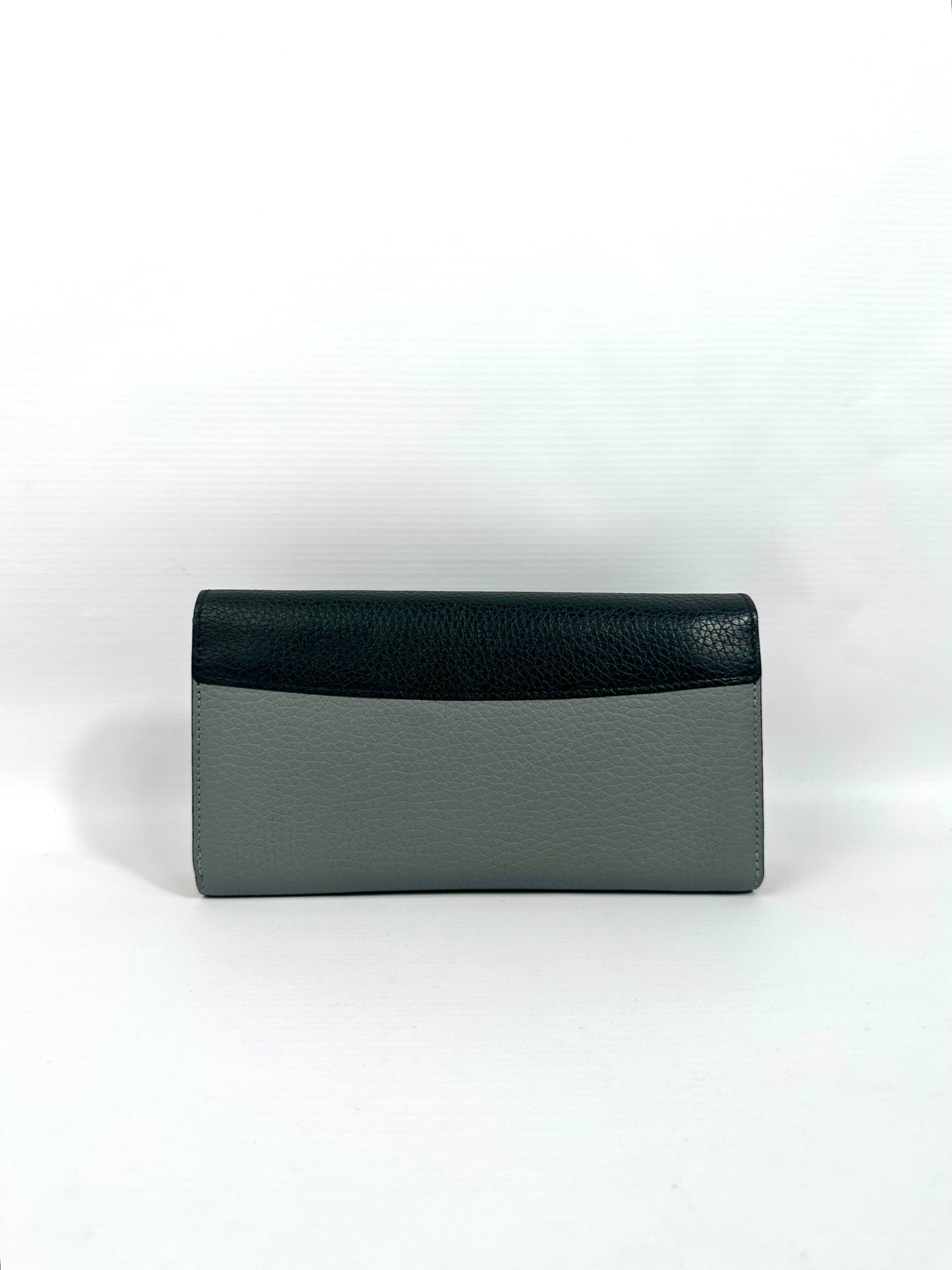 Louis Vuitton Black Pink and Grey Leather Wallet Silver Hardware