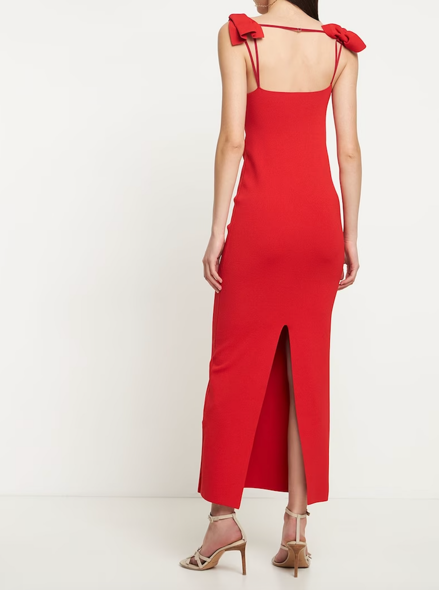 NEVER WORN Jacquemus Red Maxi Dress "La Robe Maille Alca" Size FR 36