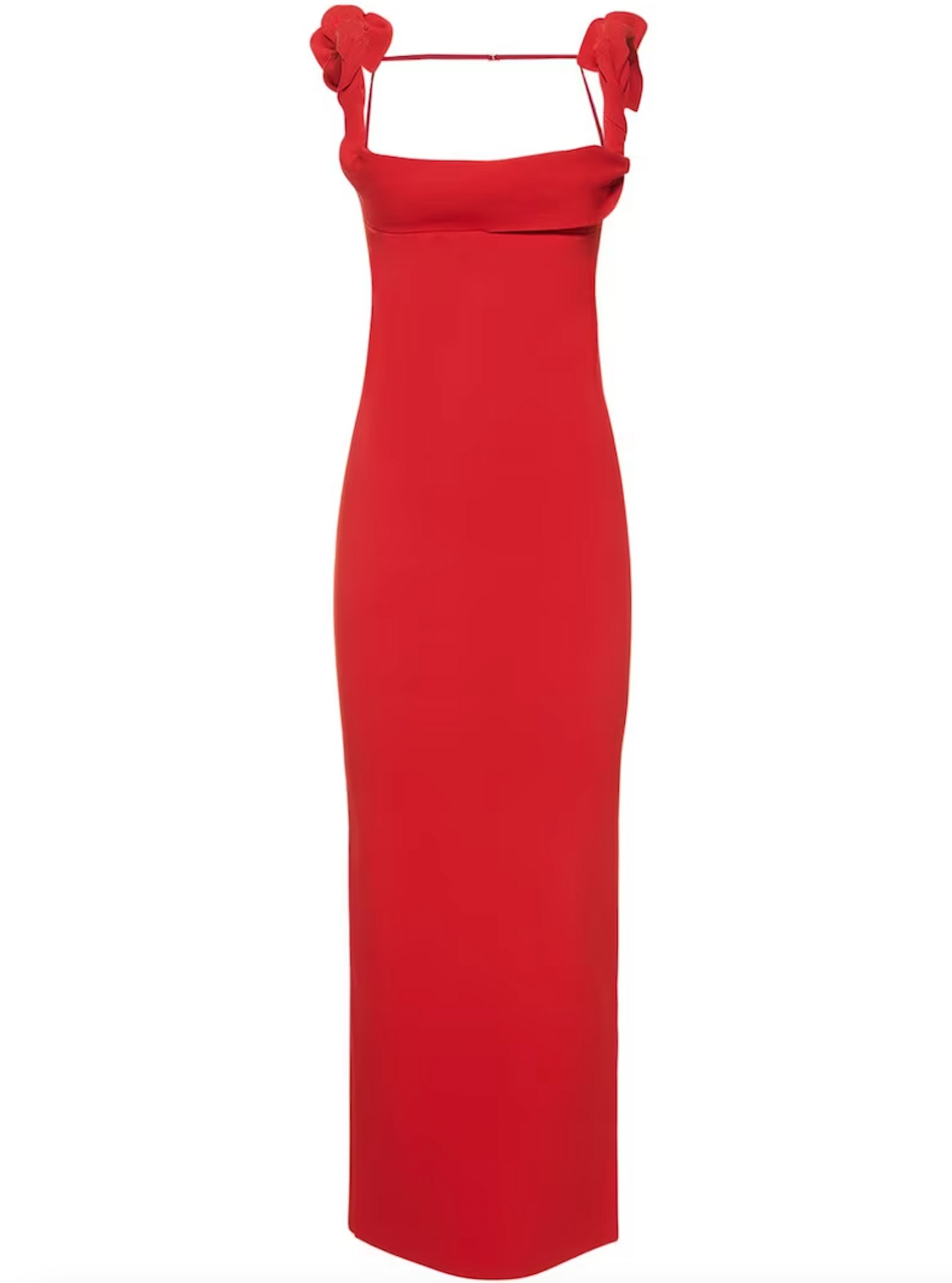 NEVER WORN Jacquemus Red Maxi Dress "La Robe Maille Alca" Size FR 36