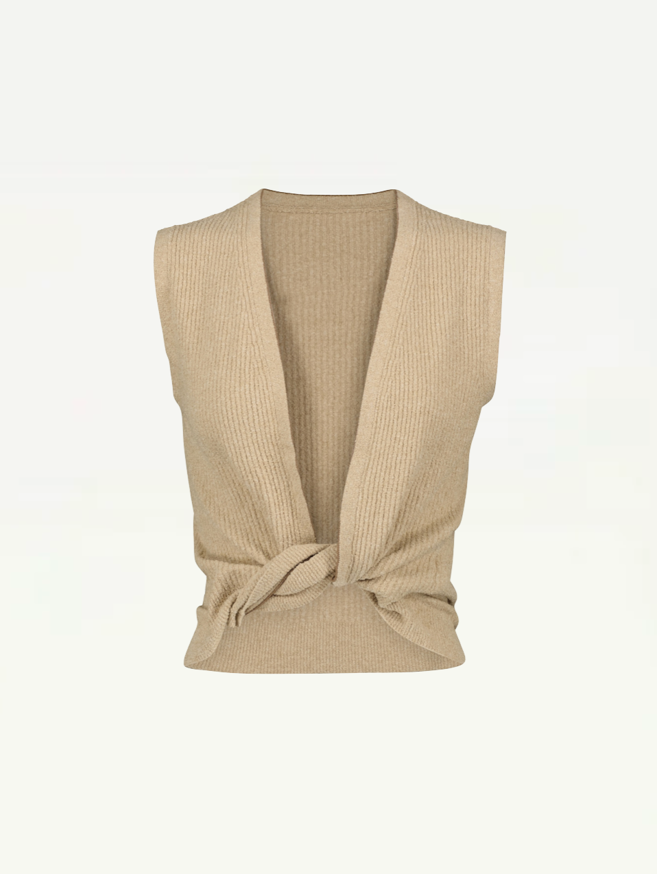 Jacquemus Beige Le Haut Noué Top Size FR 36
