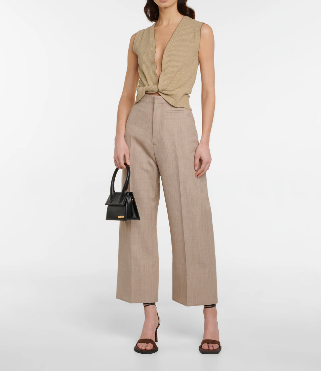 Jacquemus Beige Le Haut Noué Top Size FR 36