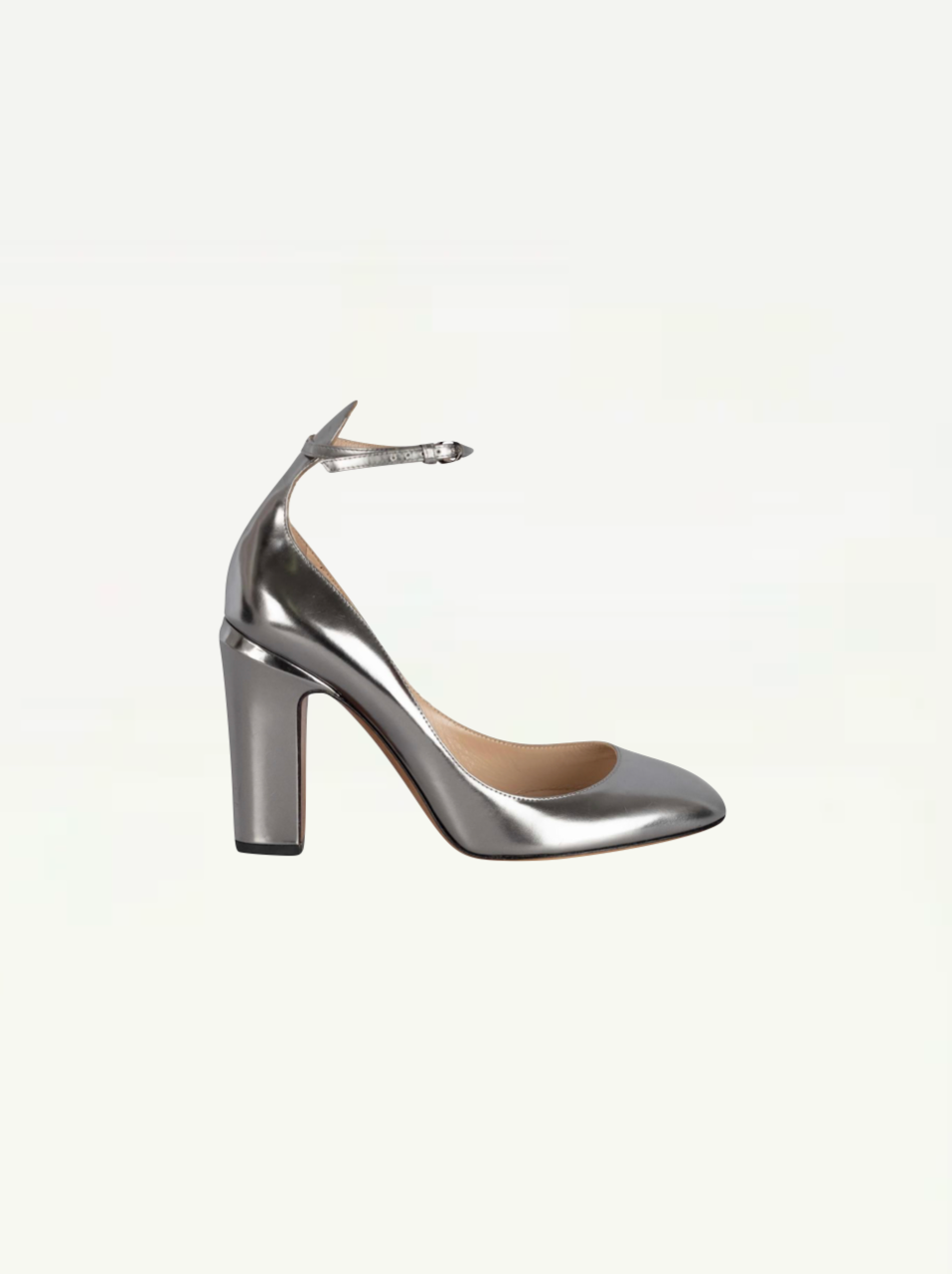 Valentino Garavani Metallic Block Heels Size Europe 39