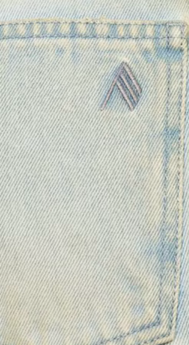 The Attico Sand Green Distressed-Finish Mid Rise Flared Jeans Size FR 36 (26) Retail Price - 659€