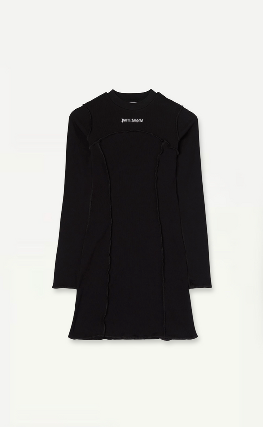 Palm Angels Mini Long Sleeve Dress With "Palm Angels" Logo Size Small Retail Price - 485€