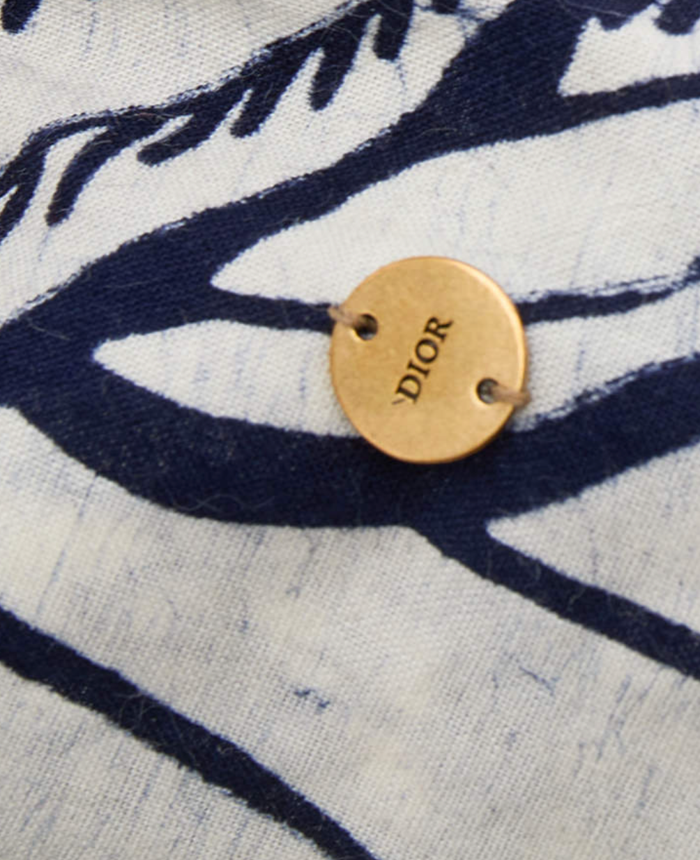 Christian Dior Navy Multi Use Reversible Toile DeJoy Printed Wired Headband/Belt With Dior Pattern