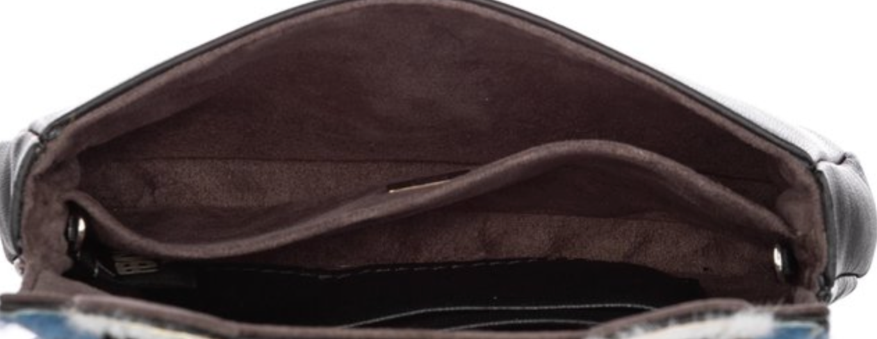 Fendi Micro Black Baguette 'Monster' Bag With Silver Hardware