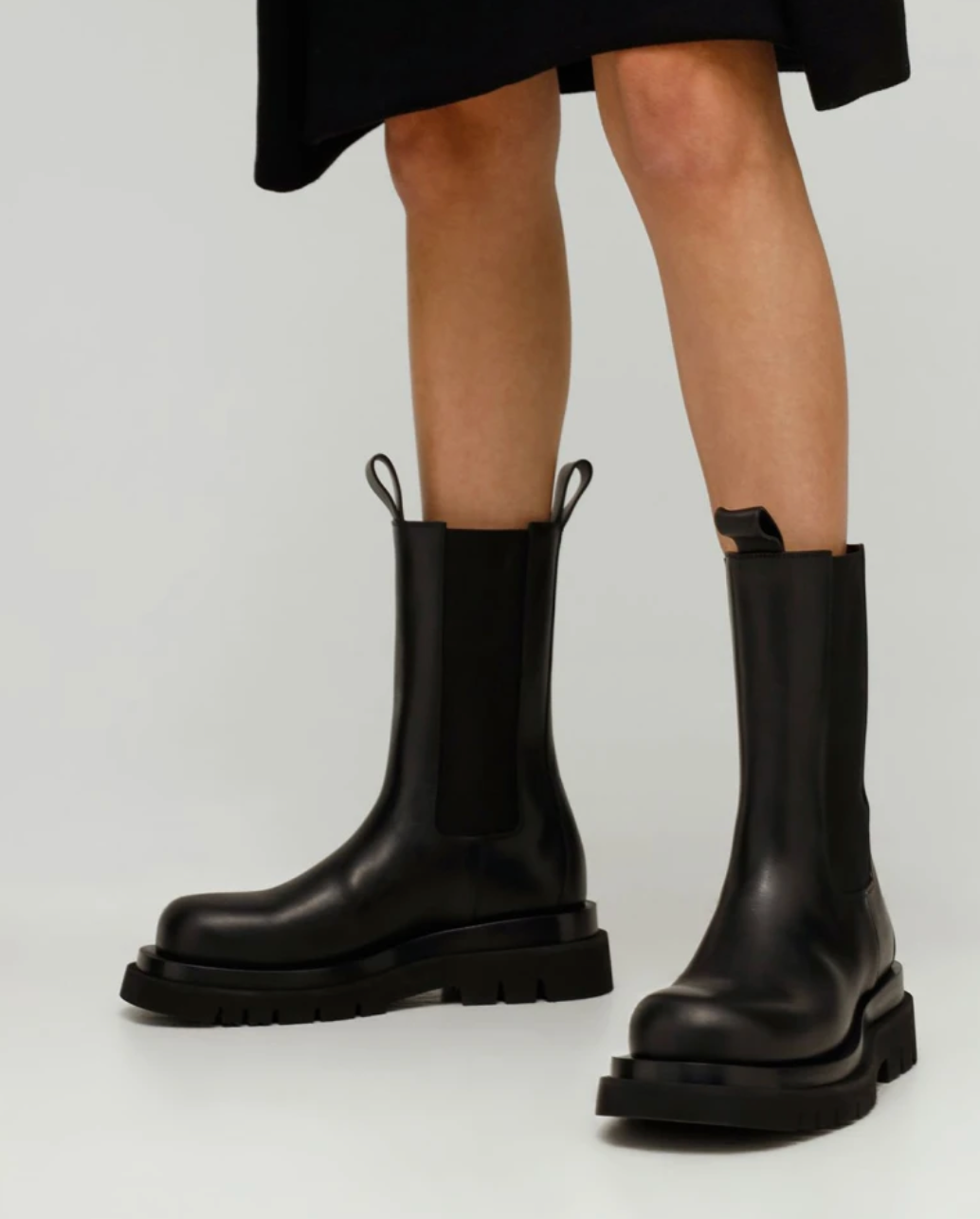 Bottega Veneta Beatle Black Leather Boots Leather 55mm Size 38 Retail Price - 1,200€