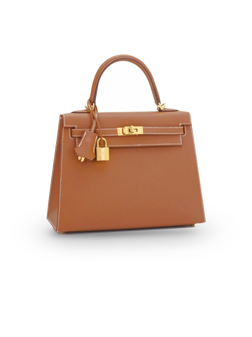 Hermès Kelly 25 Sellier Gold Epsom Leather With Gold Hardware