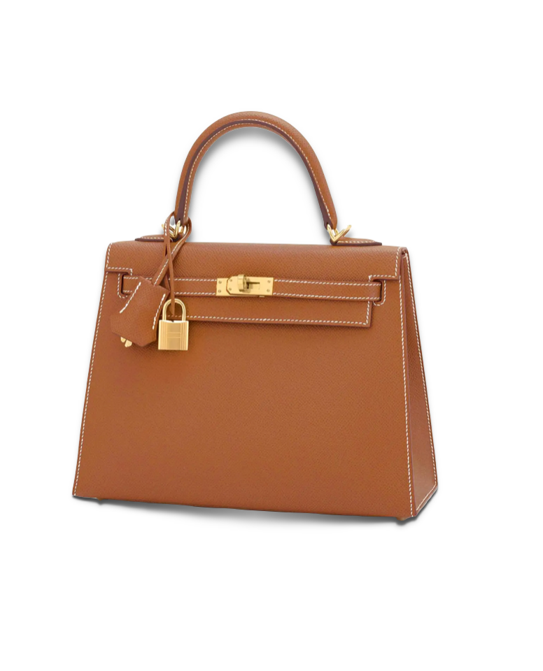Hermès Kelly 25 Sellier Gold Epsom Leather With Gold Hardware