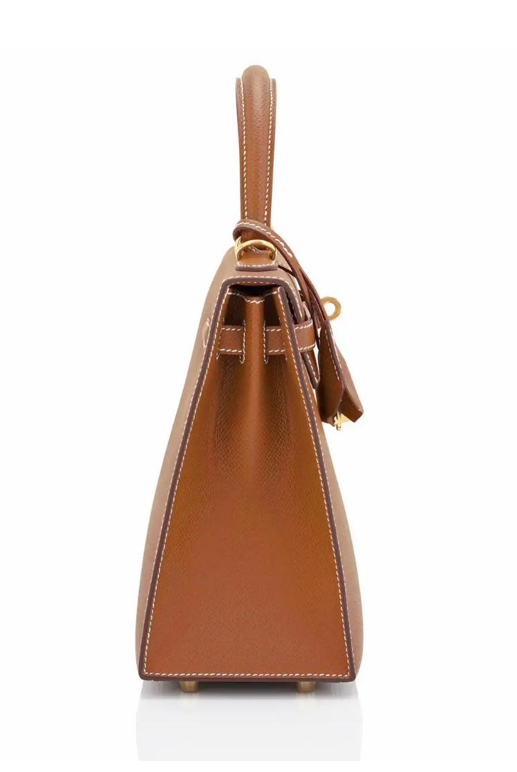 Hermès Kelly 25 Sellier Gold Epsom Leather With Gold Hardware