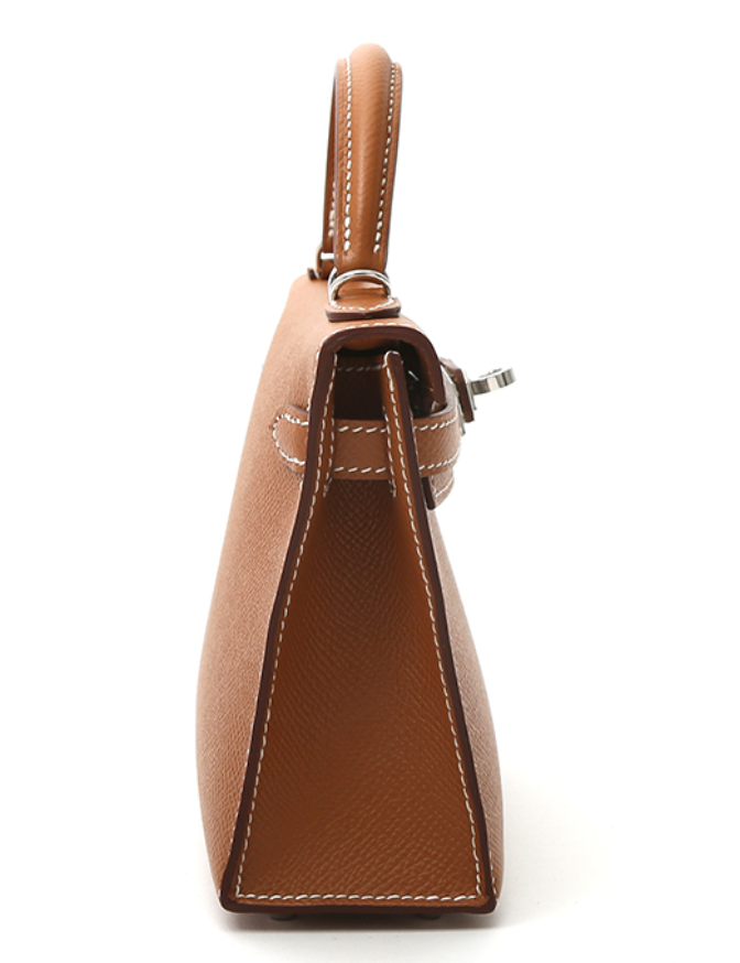 Hermès Mini Kelly II Sellier In Gold Epsom Leather With Palladium Hardware