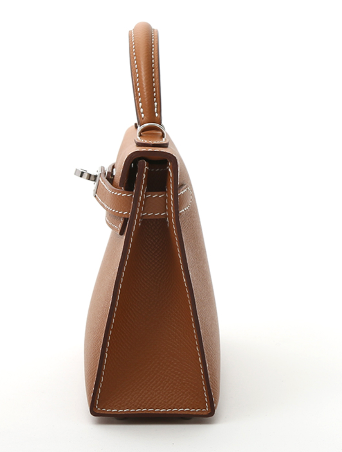 Hermès Mini Kelly II Sellier In Gold Epsom Leather With Palladium Hardware