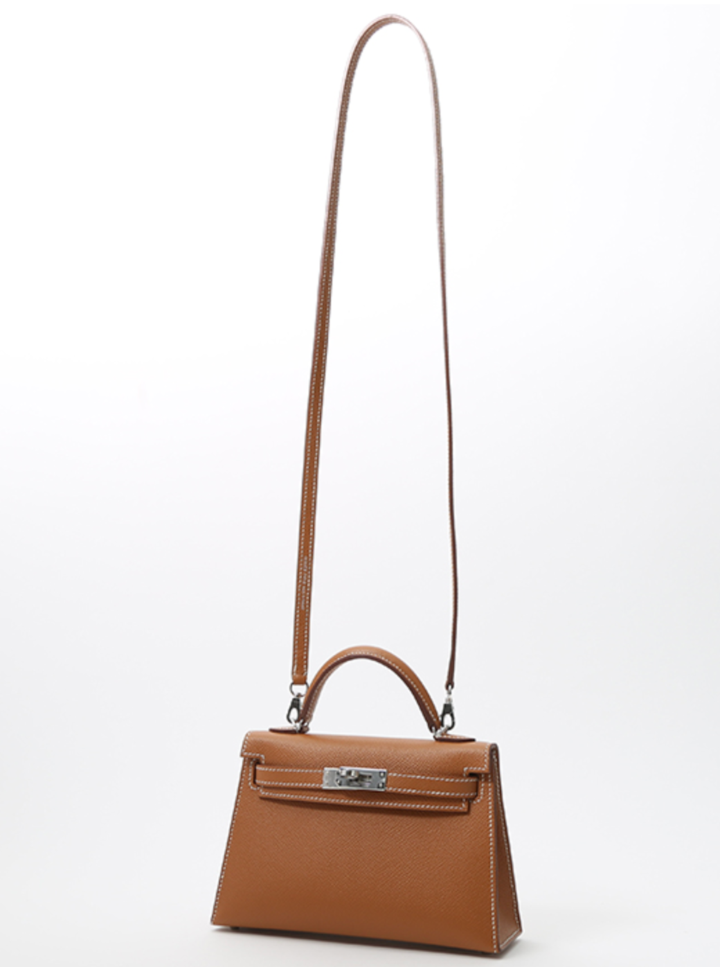 Hermès Mini Kelly II Sellier In Gold Epsom Leather With Palladium Hardware