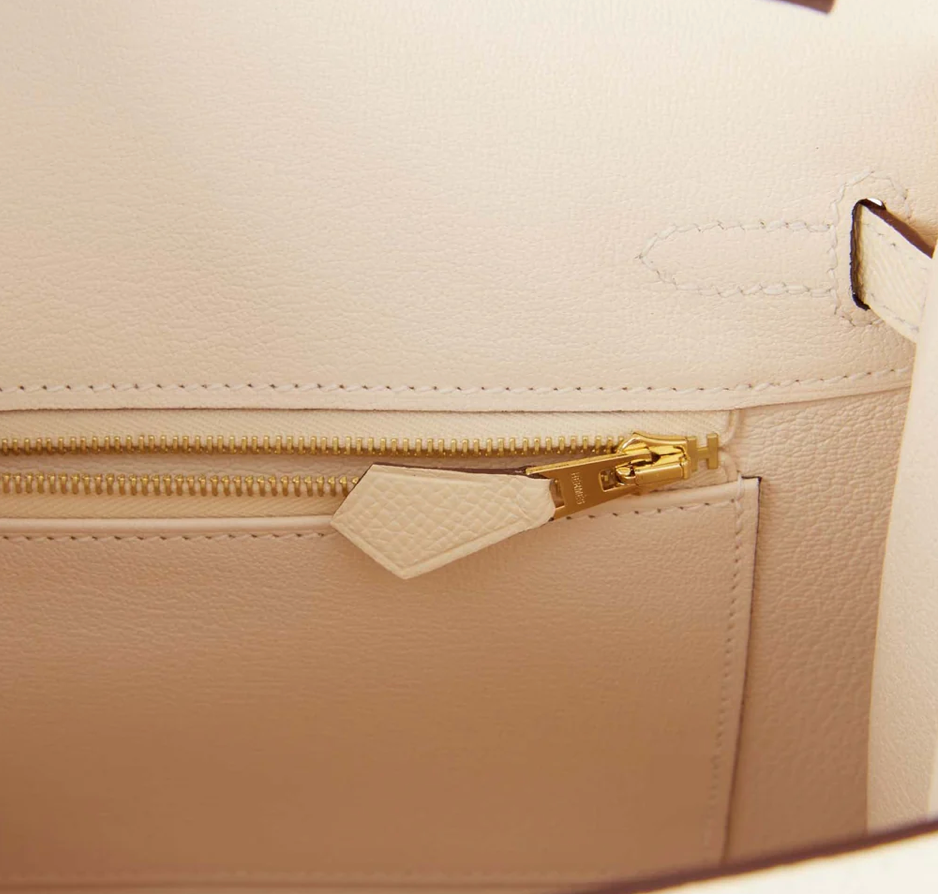Hermès Craie Birkin 25cm Epsom Leather and Gold Hardware