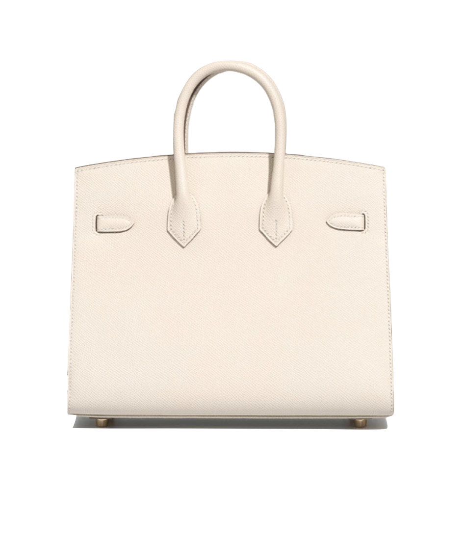 Interior view of Hermès Birkin 25 showing clean lining