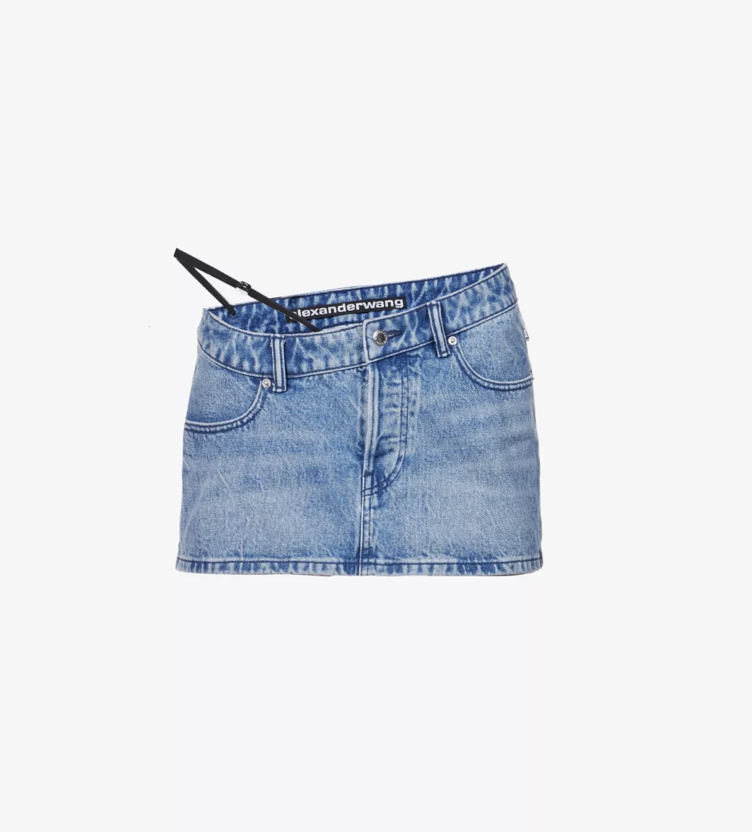 Alexander Wang Denim Mini Skirt - Relovluxe Alexander Wang Denim Mini Skirt - Relovluxe
