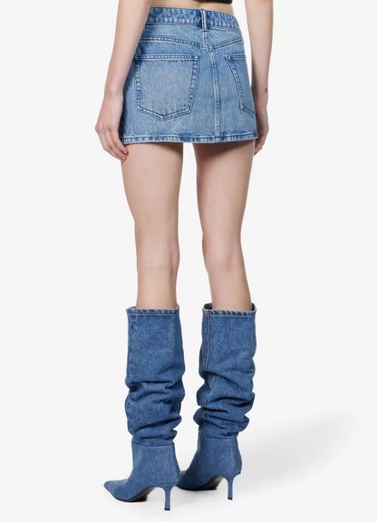Alexander Wang Denim Mini Skirt is a must-have for anyone seeking to elevate their wardrobe