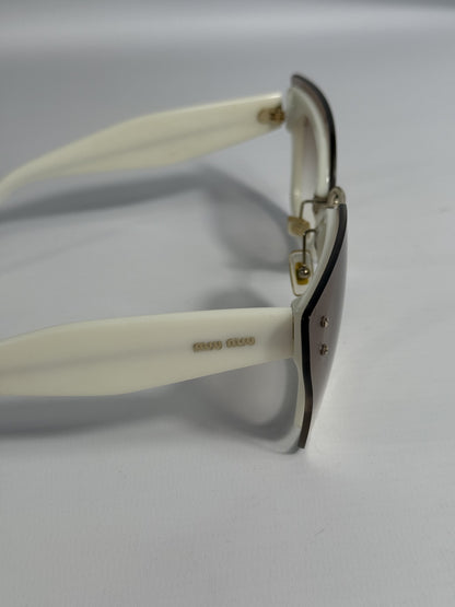 Miu Miu White Sunglasses