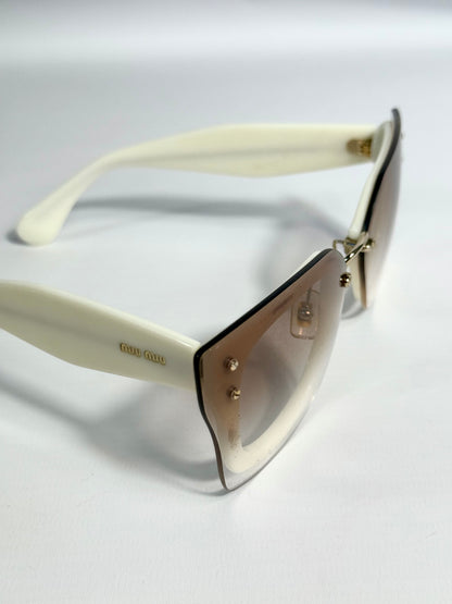 Miu Miu White Sunglasses