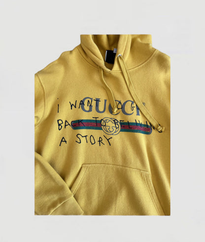 Gucci Coco Captain Mustard Yellow Hoddie Size XXS