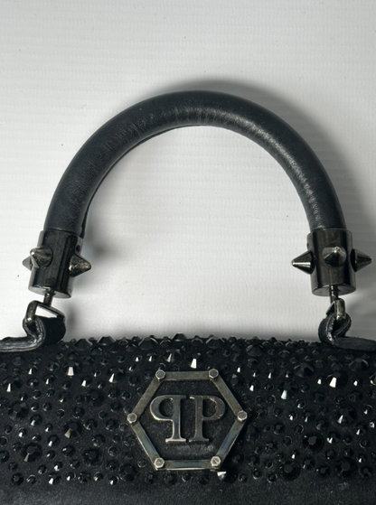 Philipp Plein Mini Suede Bag with Crystals Retail Price 850€