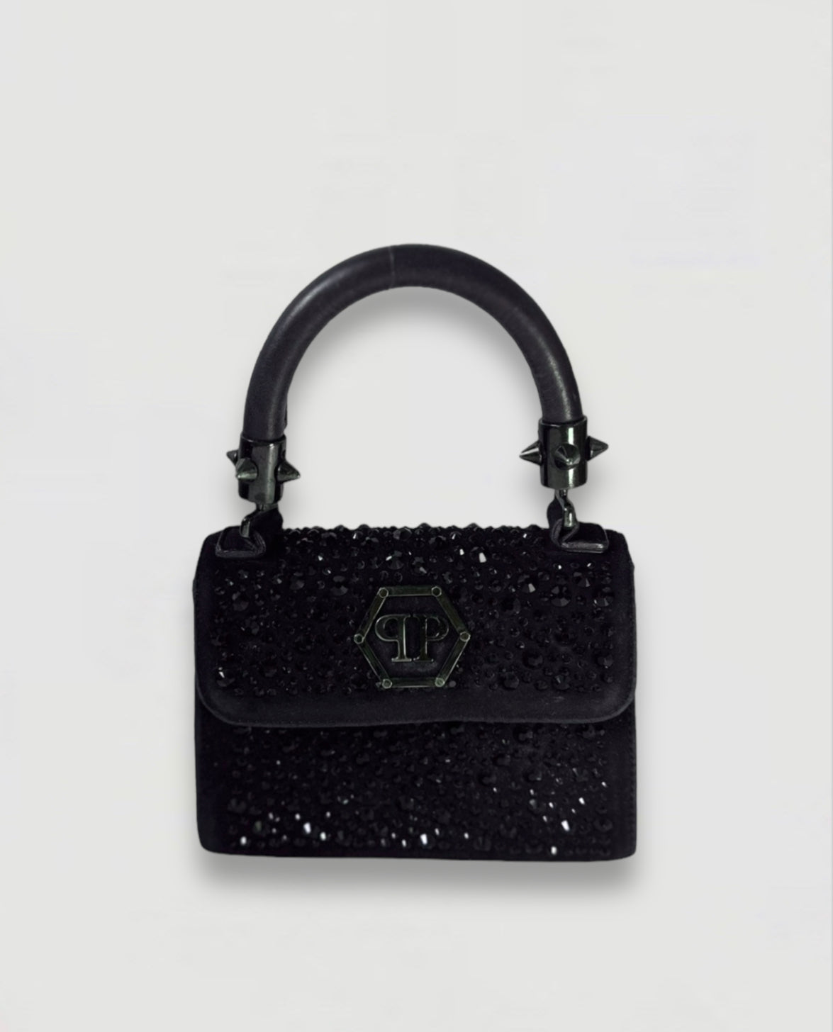 Philipp Plein Mini Suede Bag with Crystals Retail Price 850€