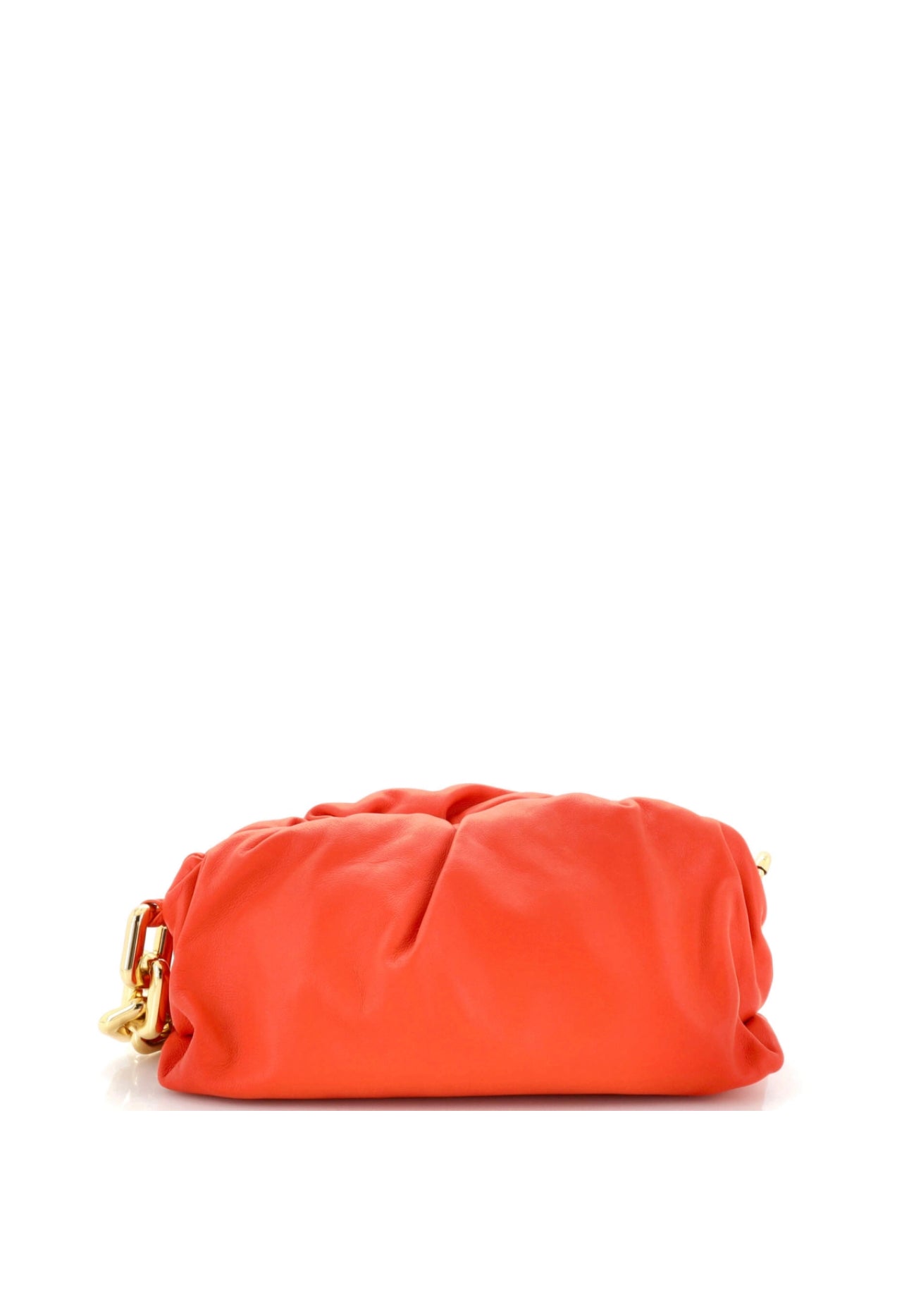 Interior view of the Bottega Veneta Chain Pouch highlighting the spacious design