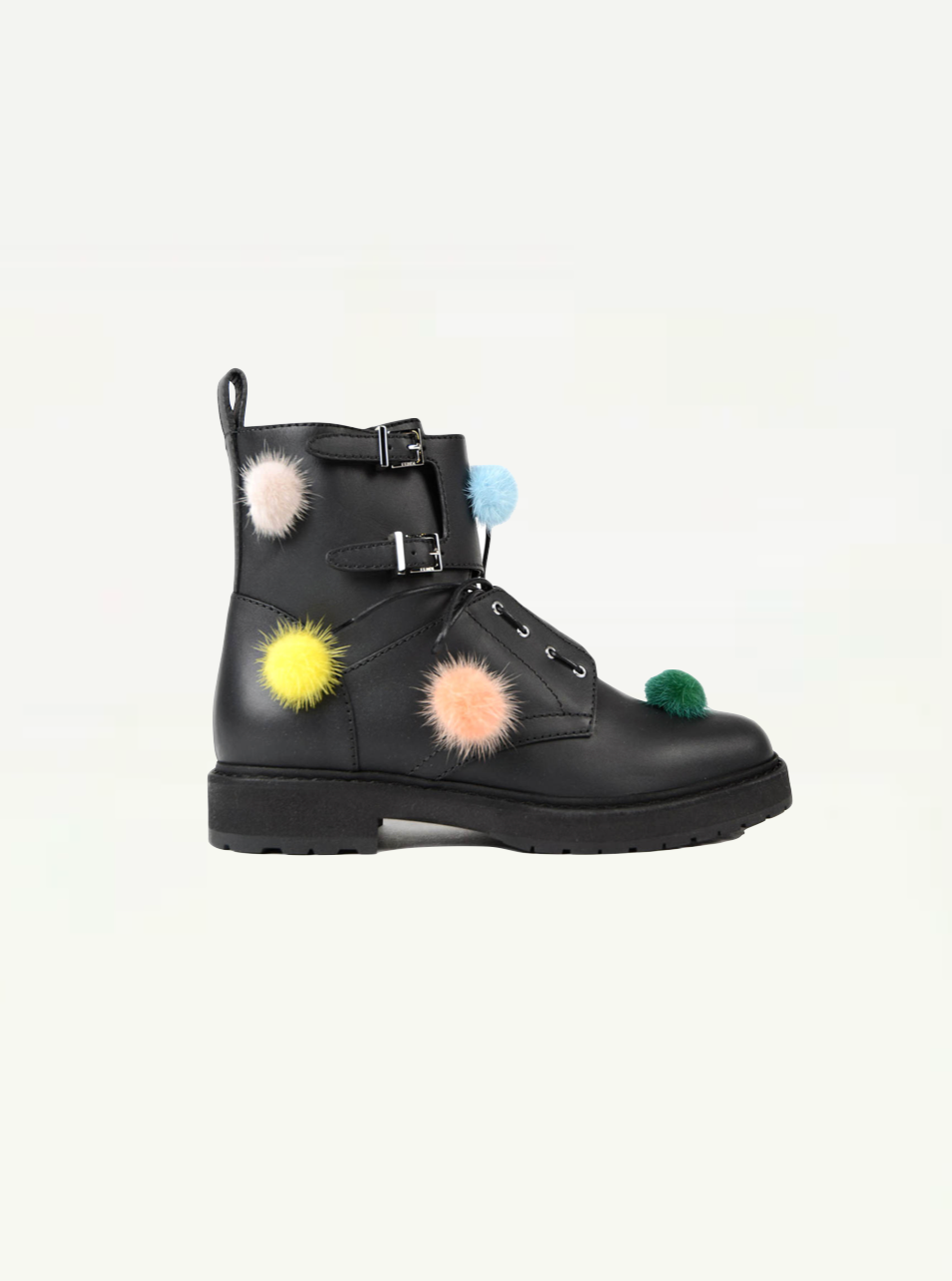 Fendi pom pom boots discount