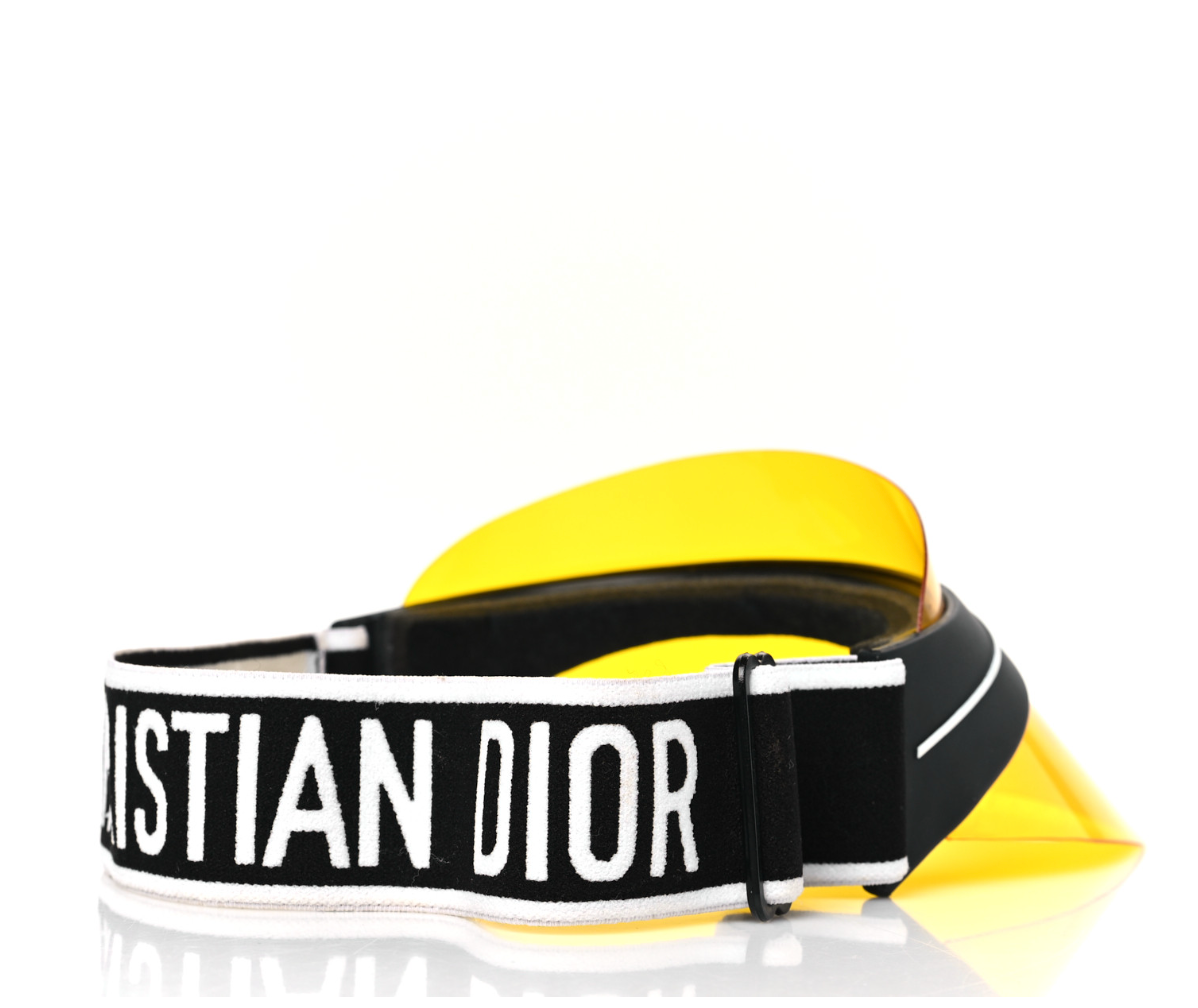 Christian Dior Acetate DiorClub1 Sun Visor Yellow