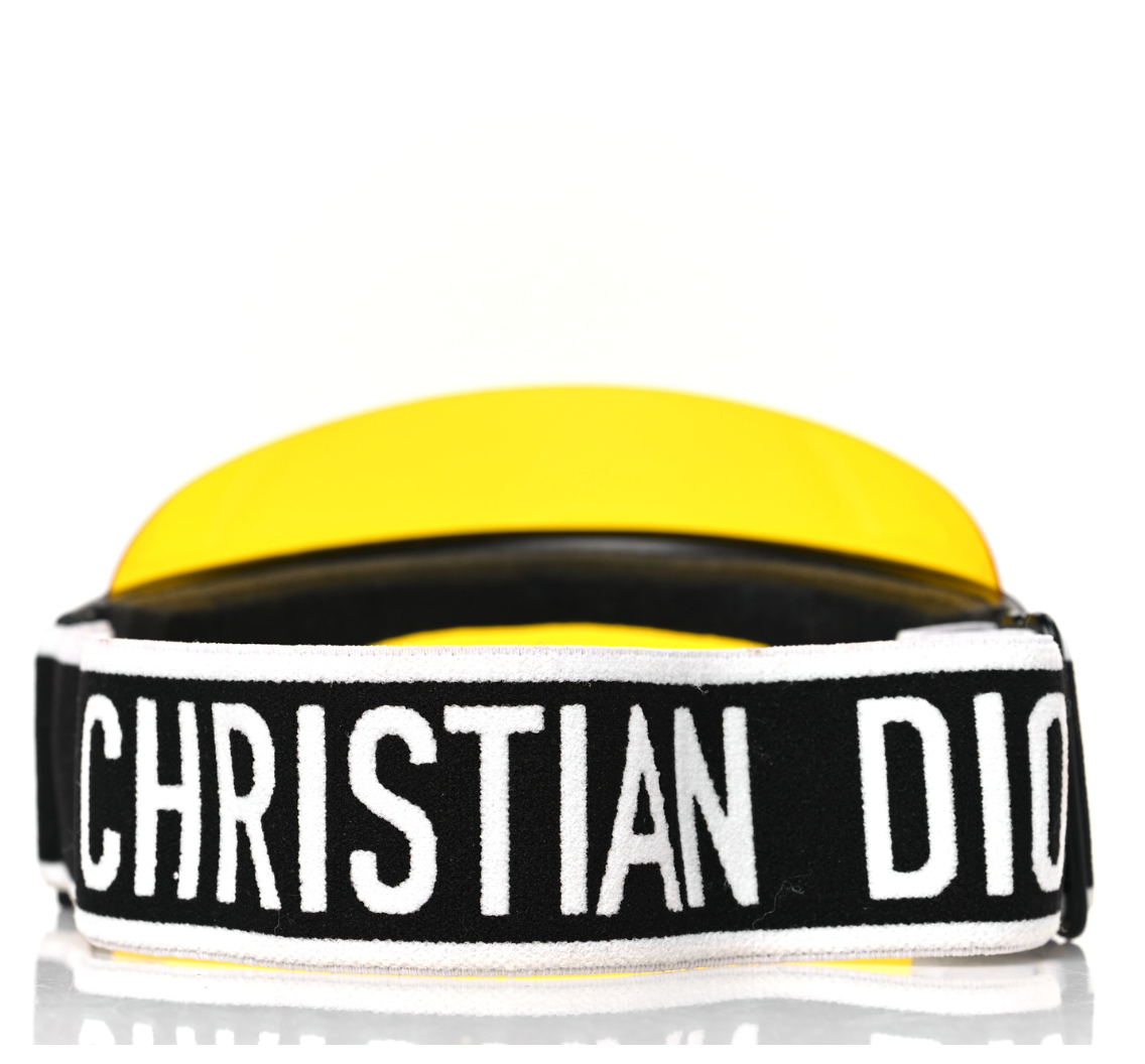 Christian Dior Acetate DiorClub1 Sun Visor Yellow